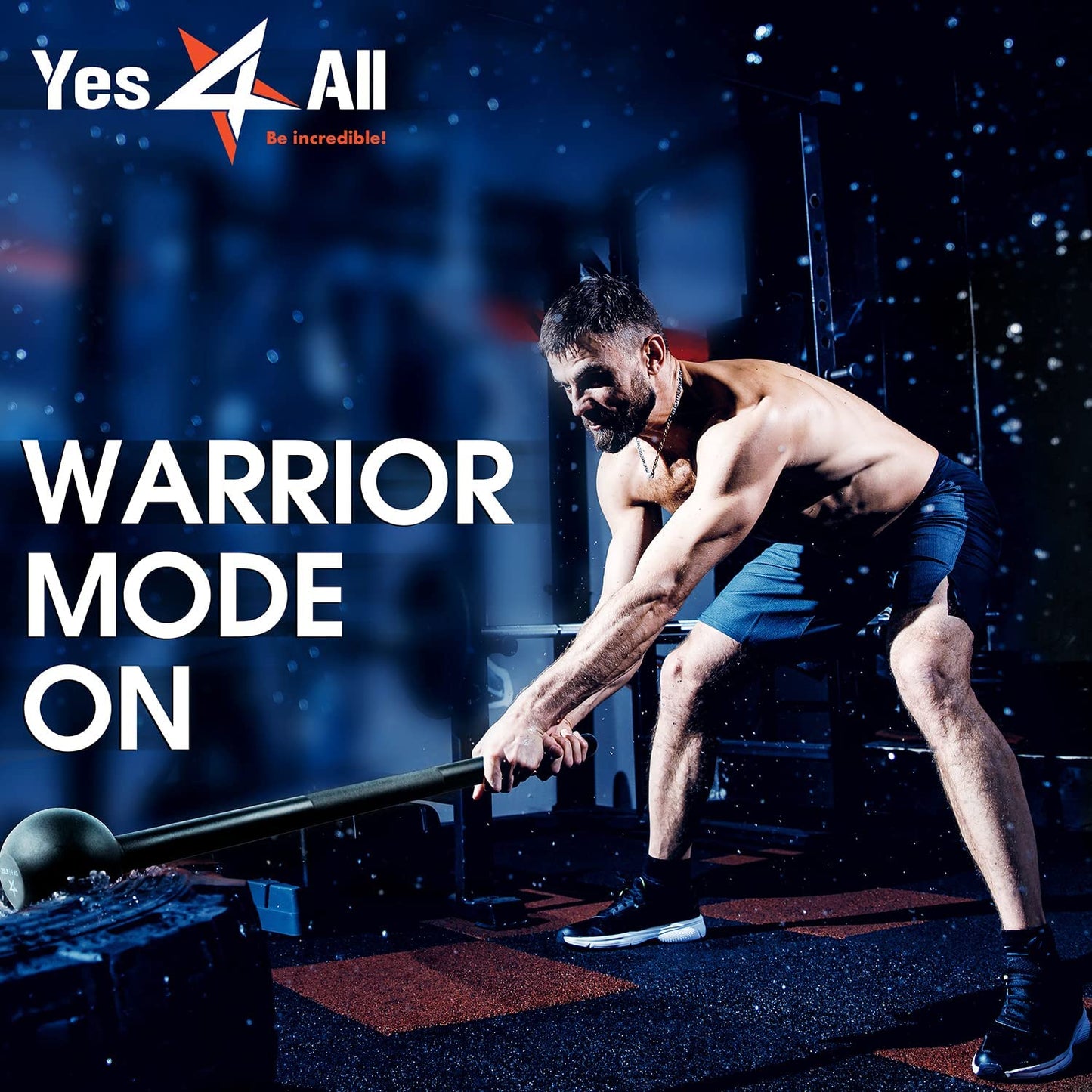 Yes4All Steel Mace Bell for Comprehensive Strength Training - Ideal for Full Body Workouts, Muscle Development, Shoulder, Grip, and Forearm Rehabilitation with Weight Options of 5, 7, 10, 15, 20, 25, and 30 lbs for Both Men and Women
