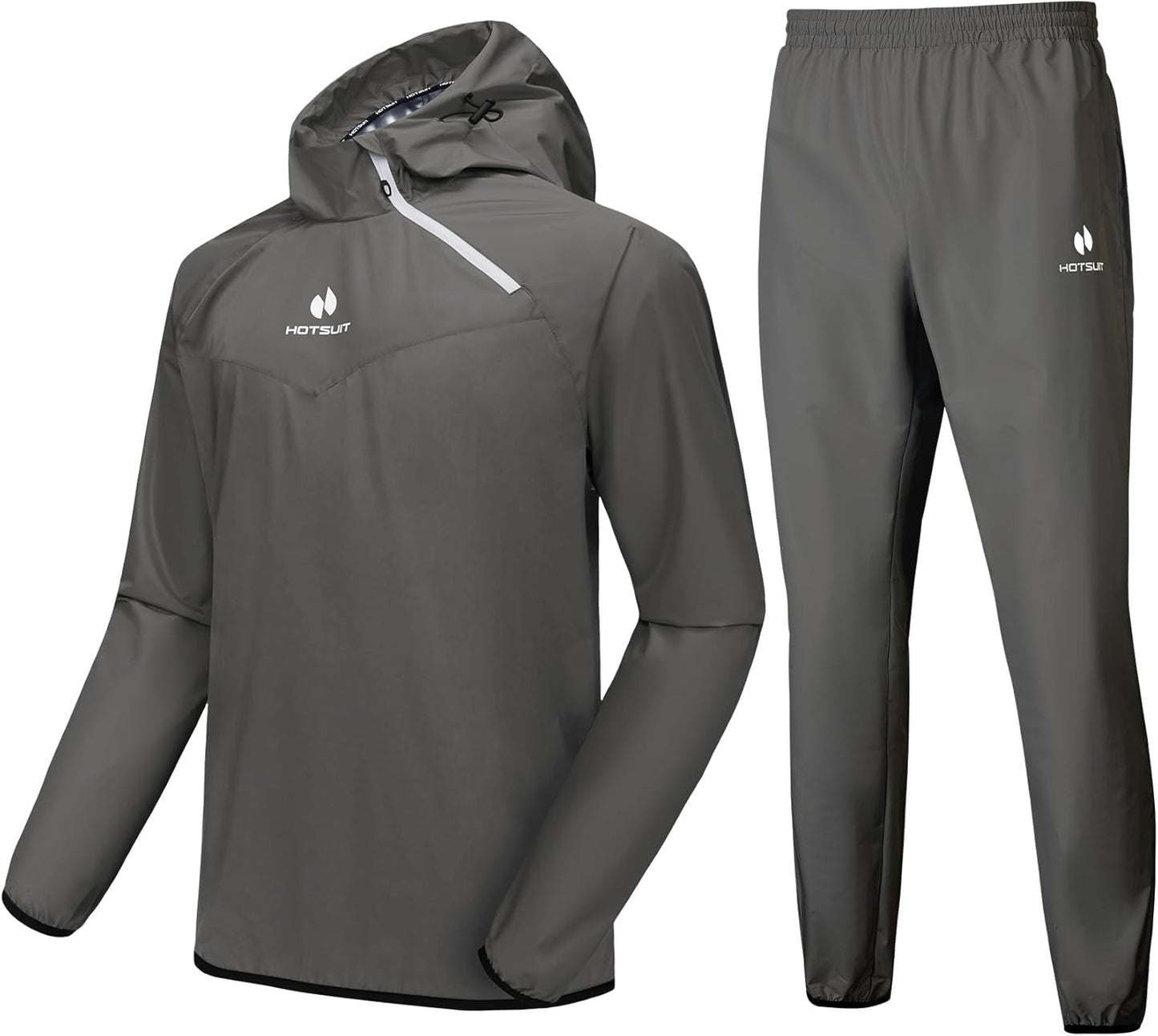 HOTSUIT Sauna Suit for Men Sweat Sauna Jacket Pant Gym Workout Sweat Suits